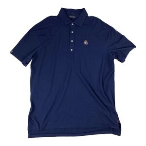 Polo Golf Ralph Lauren Blue Stretch Lisle S/S Polo Shirt Mens Size XL